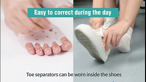 Bunion Corrector with Toe Separators for Women Men Big Toe, Adjustable Knob Bunion Splint for Bunion Relief, without Anti-slip Heel Strap