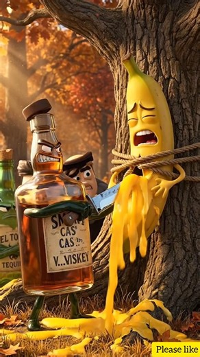 Alcohol Destroyed the Banana | A Powerful Health Awareness Story 🍌🍺💔#shorts