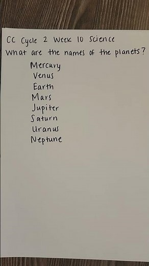 CC Cycle 2 Week 10 Science