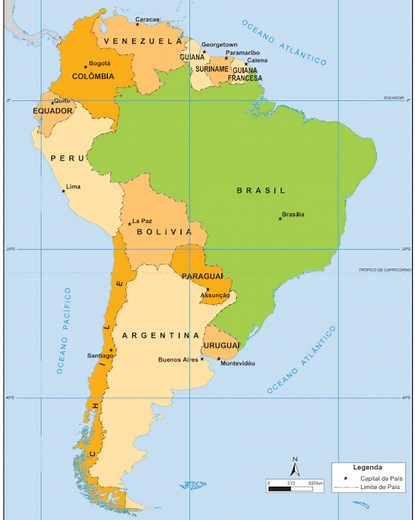 Países da América do Sul: quais são, lista - Brasil Escola