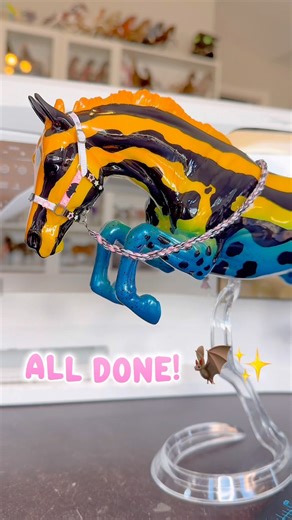 It’s almost spooky season!!! 👀🦇 #breyer #crafting #schleich #barbie #diy #bats #handmade #hobby