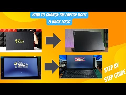 How To Remove Prime Minister Laptop Logo, Boot & Back Logo😮, How to change lenvovo V14 G3 BIOS Logo