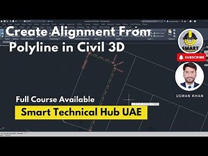 How to Create Alignment From Polyline in Civil 3D