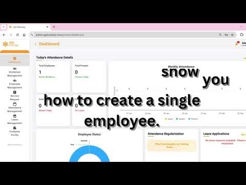 🎥 How to Create Employee in AGI Moneey HRMS | Step-by-Step Tutorial