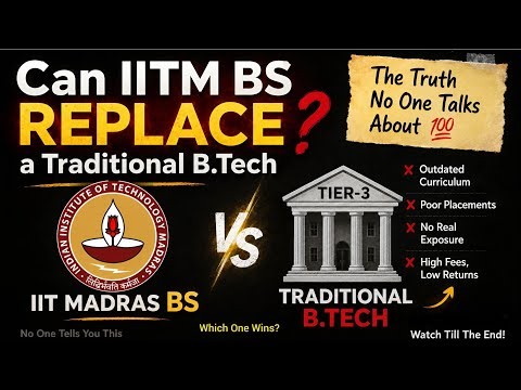 IITM BS vs B.Tech: The Answer Will Surprise You😯