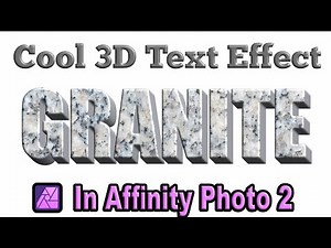 How to make 3D Letters in Affinity Photo 2