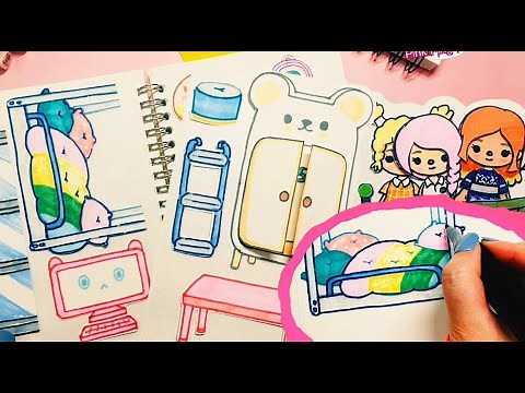 How to draw Toca Life World Wallpaper, Floor, Bed, etc Tutorial DIY
