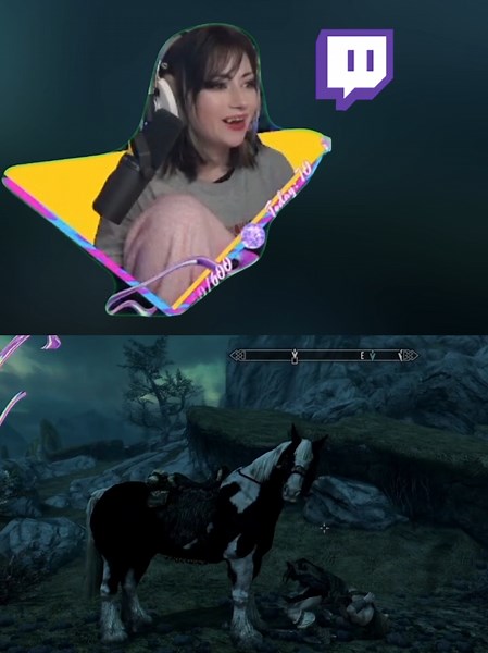 I hadn't even got any mods installed. at this point. #skyrim #twitch #twitchstreamer