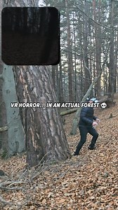 This was a terrible idea. Took the Meta Quest 3 into a real forest to try a Mixed Reality Horror game. It was WAY worse than indoors. 10/10 immersion. #vrgaming #Metaquest3 #VRHorror #MixedReality | Infinity VR Gaming