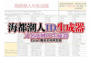 【网页版】海都潮人ID生成器，赛博海都，为您提供最新最潮的ID生成！