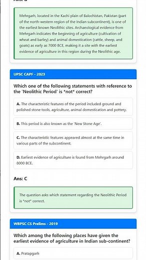 Neolithic Revolution: Origin of agriculture, animal domestication, settled life
