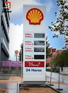 [Hot Item] Petrol Advertising Display Column LED Price Gas Station Pylon Sign