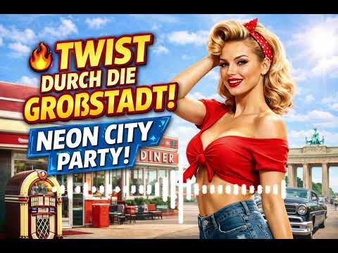 TWIST DURCH DIE GROßSTADT! 🔥 | Neon City Rockabilly Party | 1950s German Twist Anthem