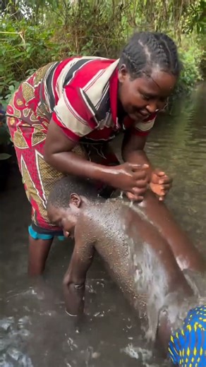 When a tribal goes to the river with his wife