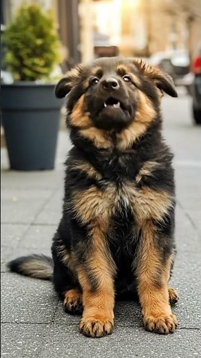 First walk, full of wonder and little paws 💛 #germanshepherd #doglove #gsd