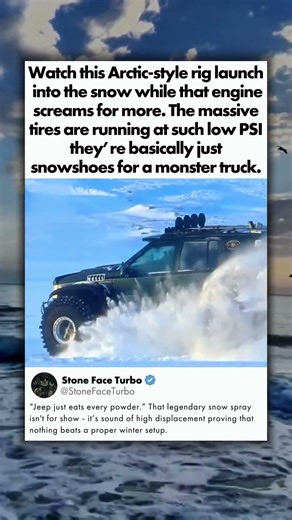 IS THIS JEEP EATING POWDER FOR BREAKFAST?