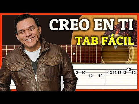 TABLATURAS CRISTIANAS para GUITARRA FÁCIL / Creo En Ti - Fingerstyle Tutorial Cristiano