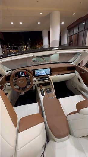 2026 Lexus LC 500 Inspiration Series | Saddle & White Interior #lexus #lc500 #convertible #2026