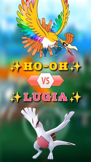 ✨Ho-oh 🆚 ✨ Lugia Epic Battle in #pokemongo