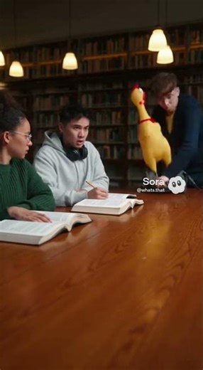 Giant Rubber Chicken Pulled From Tiny Bag in Library! 🤯😂