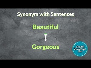Synonyms of beautiful | Learn by synonyms and sentences | Synonyms example
