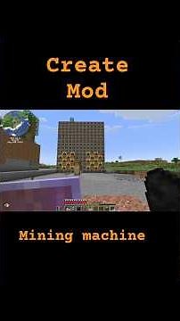 #createmod mining drill machine. #minecraft #dunnersduke #gaming #games #gamer #minecraftcreatemod