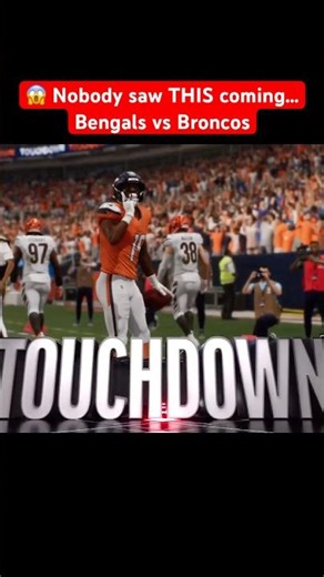 😱 Nobody saw THIS coming…Bengals vs Broncos delivered absolute chaos 💥 #nfl #ps5 #games #gaming