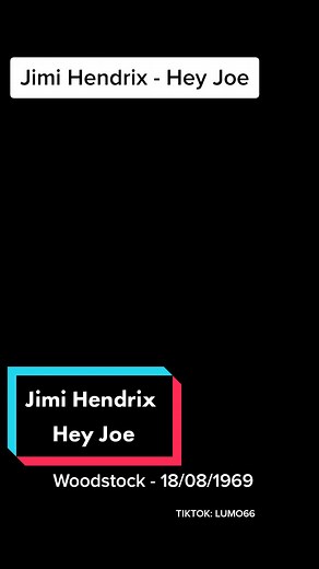 #jimihendrix Hey Joe. Live at Woodstock on August 18, 1969. #rock #classicrock #hendrix #foryou #perte