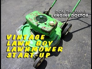 Start-Up Of An Old Lawn-Boy Lawnmower
