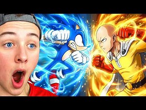 One Punch Man VS Sonic (full fight animation)