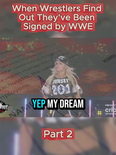 When Wrestlers Find Out They've Been Signed by 2 #LivMorgan #DreamJob #WWE #EmotionalCall #WrestlingLife #SuccessStory #Baddie