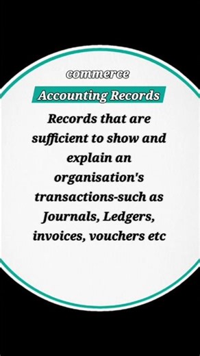 👉👉💢💥Accounting records 💥💢👈👈 👉👉💢💥Only for commerce students 💥💢👈👈
