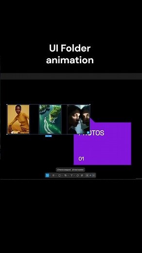 UI Website Folder Interaction #uianimation #websitedesign #animation