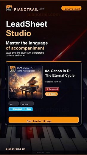 Canon in D on piano without traditional sight-reading · PianoTrail 🎼