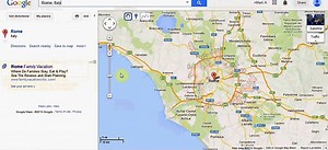 (Using Google Maps to help plan a *European vacation*) More easily