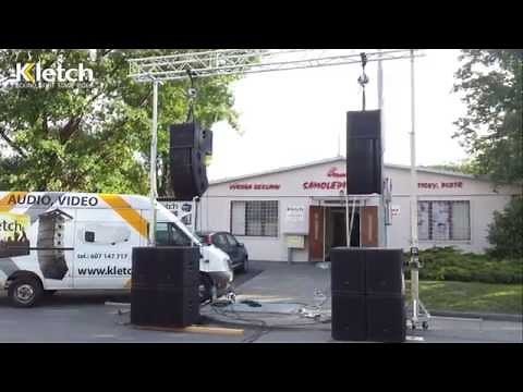 JBL Line array VRX system - Brno / Kletch test day