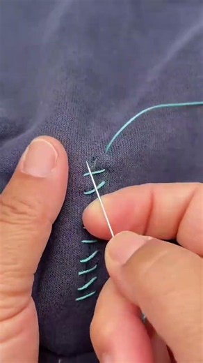 Learn this simple and practical invisible stitch technique! #knot #creatorcenter