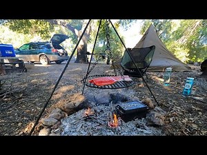 Wilderness Cooking: Alaskan Salmon & Potatoes Over Open Fire