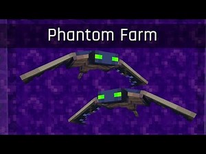Simple Phantom Membrane Farm | Minecraft 1.13
