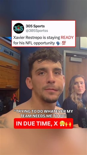 305 Sports on Instagram: "X is WORKING. He’s STAYING READY  @xavier7restrepo Titans WR Xavier Restrepo remains on the practice squad, but awaits his opportunity to play in a game. (via X/TDavenport_NFL)"