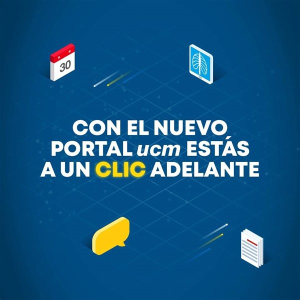 ¿Ya ingresaste a nuestro nuevo portal ucm? Ahora si sos socio de ucm desde tu celular o pc podés: 🚑 Solicitar un médico 💻 Chatear con un médico ucm 📋 Acceder a tu Historia Clínica 💬 Contactar con nuestro Servicio de Atención al Cliente 📅 Agendar una cita con especialista 📆 Consultar tus citas programadas 🗂 Actualizar tus datos Bajá nuestra app http://onelink.to/6t8pze o registrate en https://portal.ucm.com.uy/login #ucmSiempreConVos | UCM