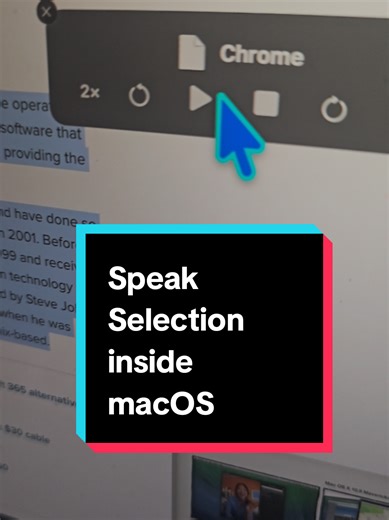 Speak Selection Feature in macOS for Accessibility