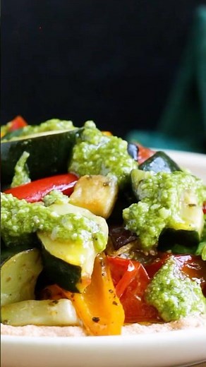 Easy Baked Italian Veggies with Tofu Whip