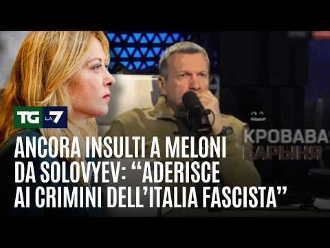 More insults to Meloni from Solovyev: "She supports the crimes of fascist Italy."