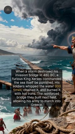 61K views · 297 reactions | The famous story of King Xerxes whipping the sea might not be what it seems. | The History Vault | Facebook