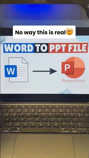 Convert your word documents into PowerPoint seamlessly.💥🙌🏻