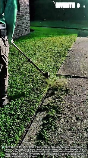 Precision Lawn Edging Tool : How Perfect Grass Borders Are Cut