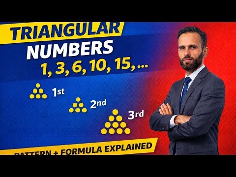 Triangular Numbers Explained | Pattern & Formula | Math Concepts for Beginners