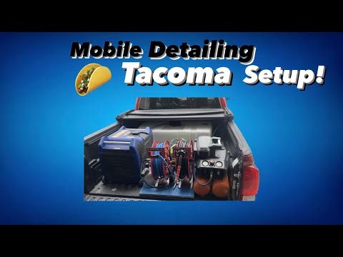 Toyota Tacoma Mobile Detailing Setup