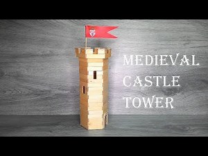 Popsicle Stick Medieval Castle Tower